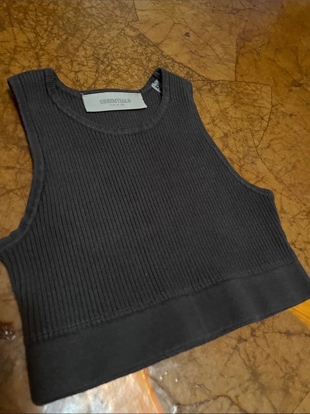 Essentials Fear of God muscle tank cropped size XS women’s